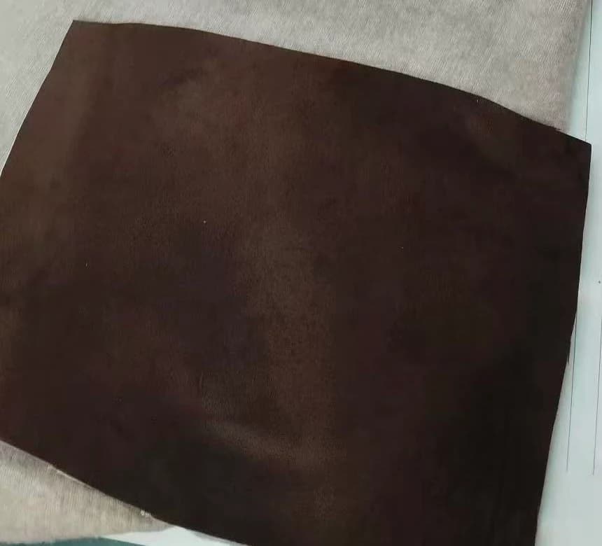 Coffee-dyed yak hide
