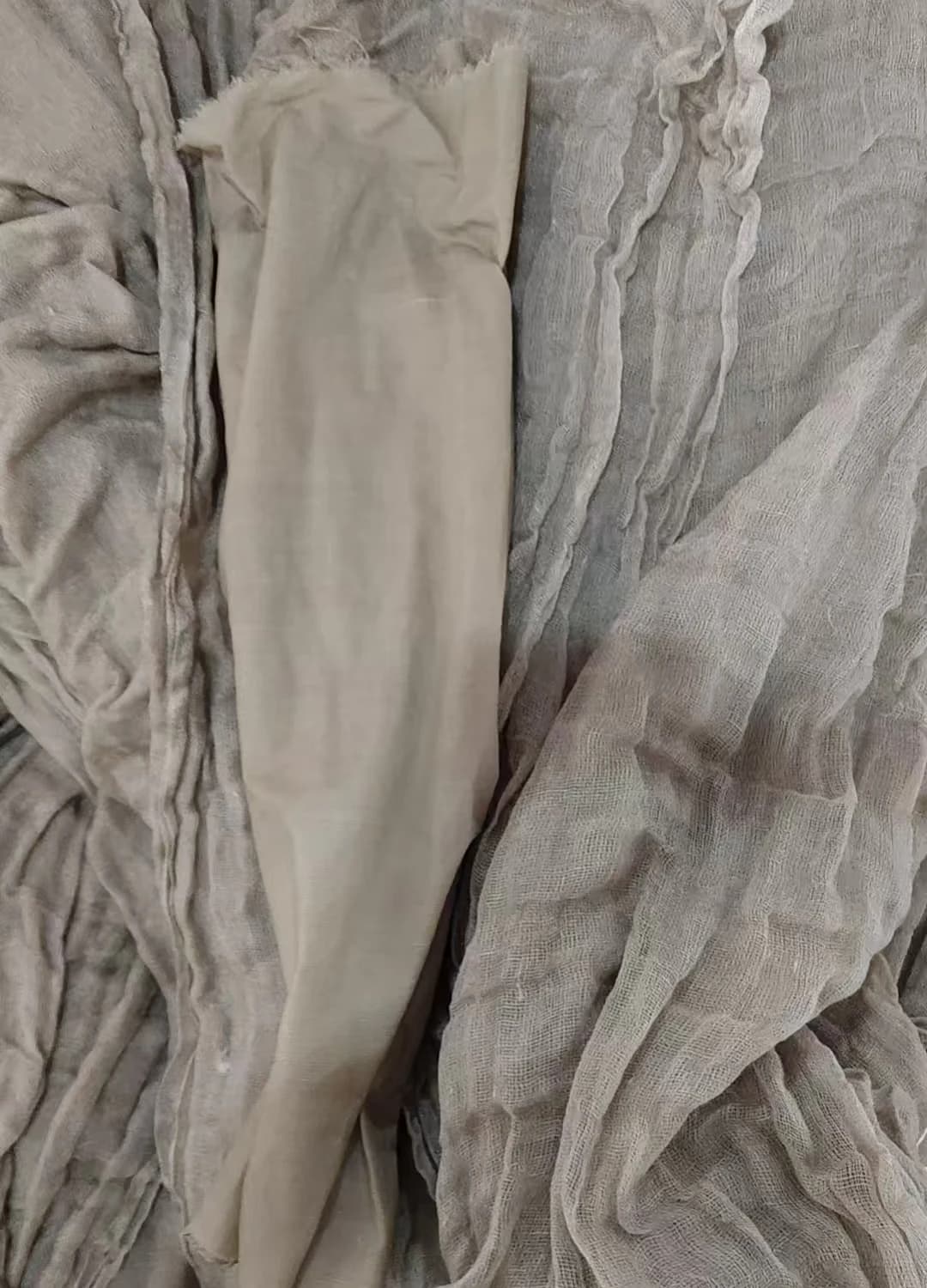 Coffee-dyed silk